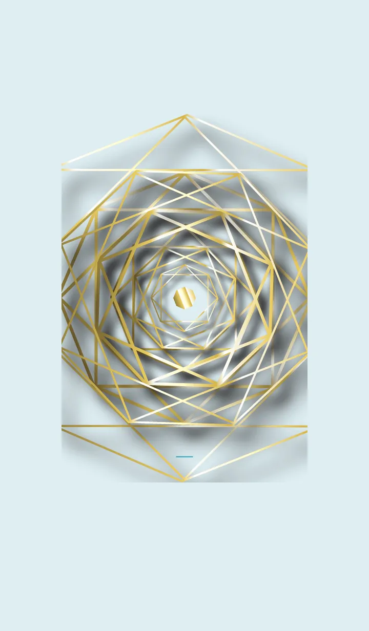 [LINE着せ替え] 青 : 風水〈陰と陽〉八角形の画像1