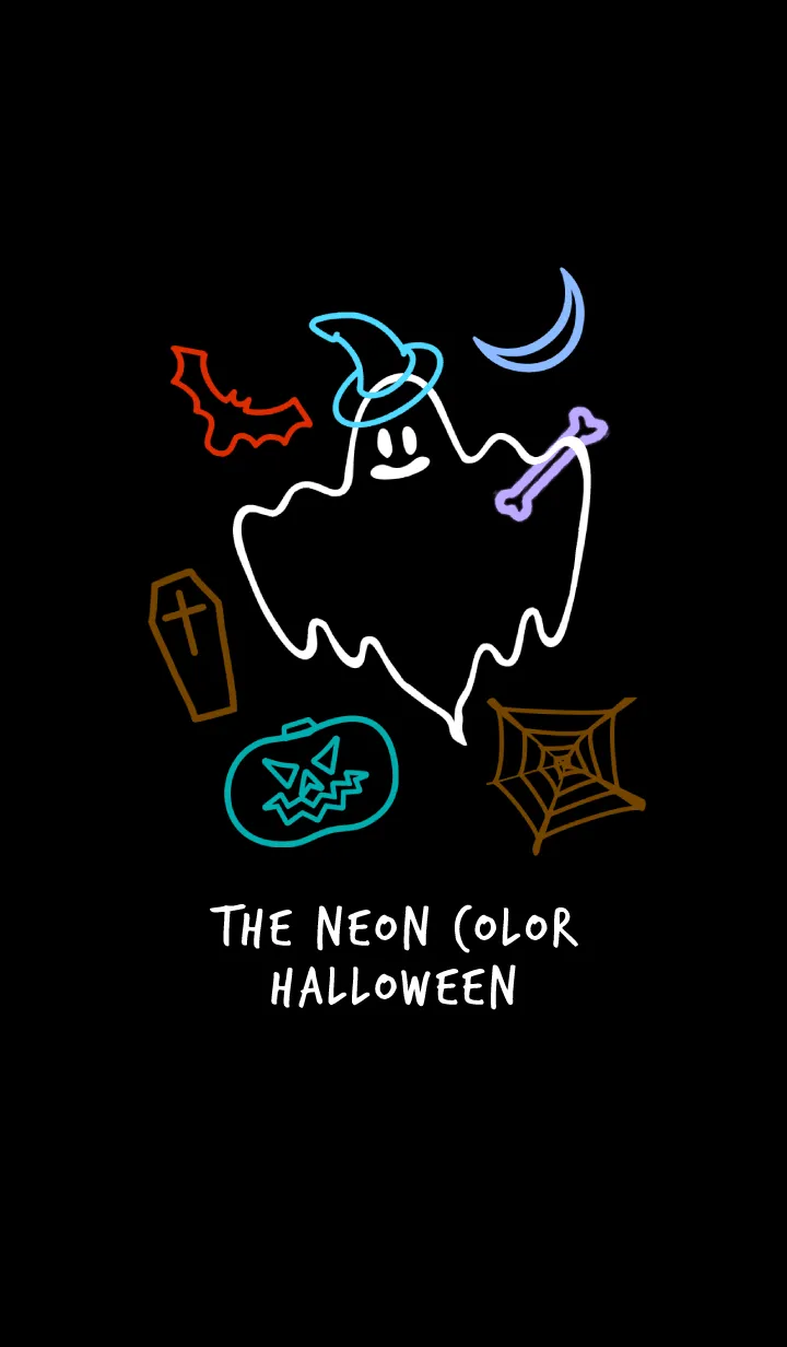 [LINE着せ替え] ネオンカラー ハロウィン 26の画像1