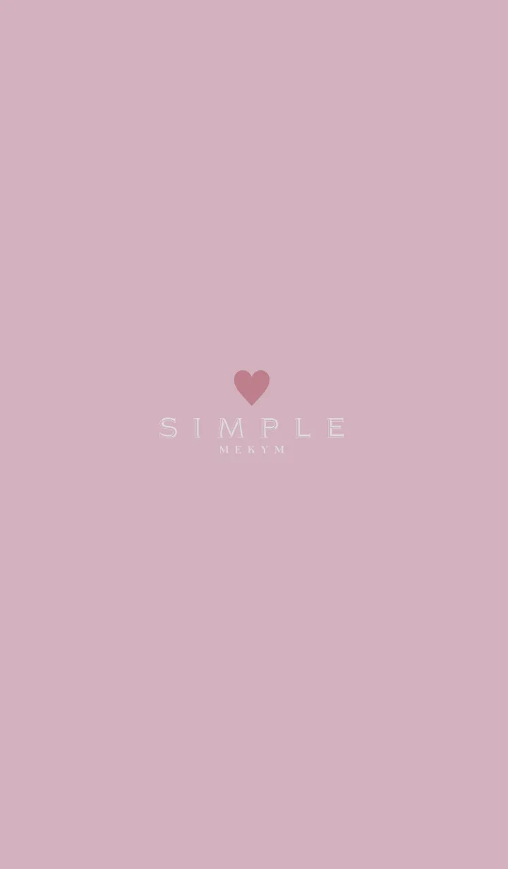 [LINE着せ替え] DUSKY PINK.SIMPLE -HEART- 25の画像1