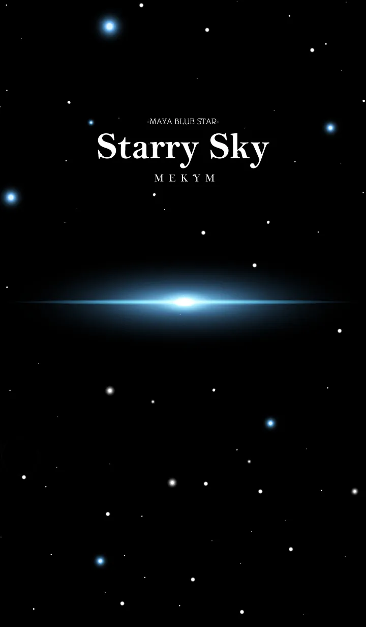 [LINE着せ替え] Starry Sky -MAYA BLUE STAR-の画像1