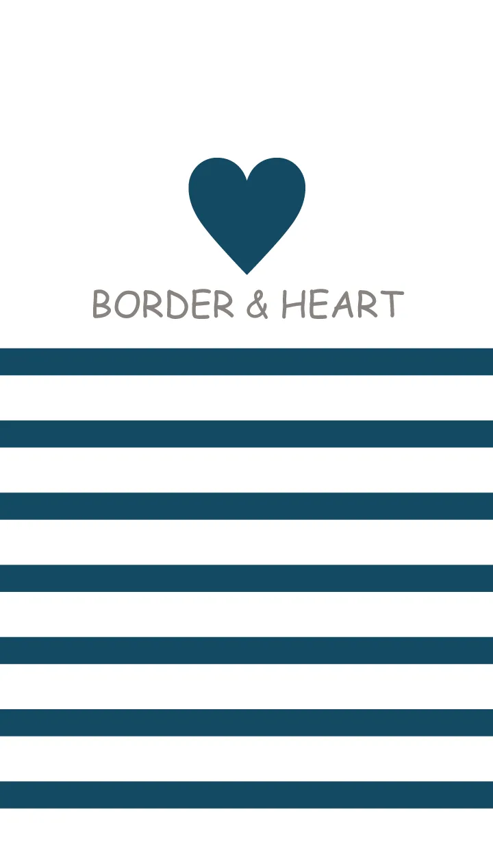 [LINE着せ替え] BORDER & HEART -AIIRO-の画像1