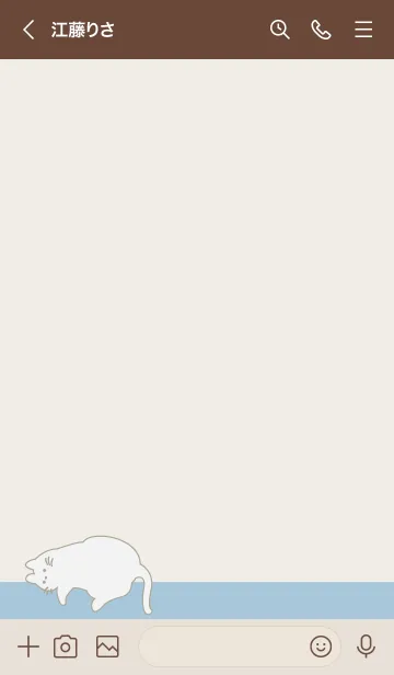 [LINE着せ替え] Hanging cat 12の画像3