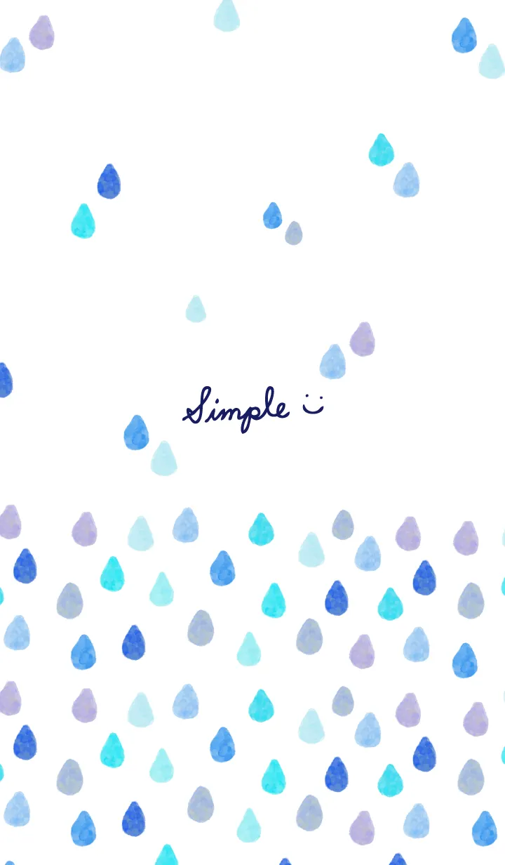 [LINE着せ替え] スマイル たくさん雫の画像1