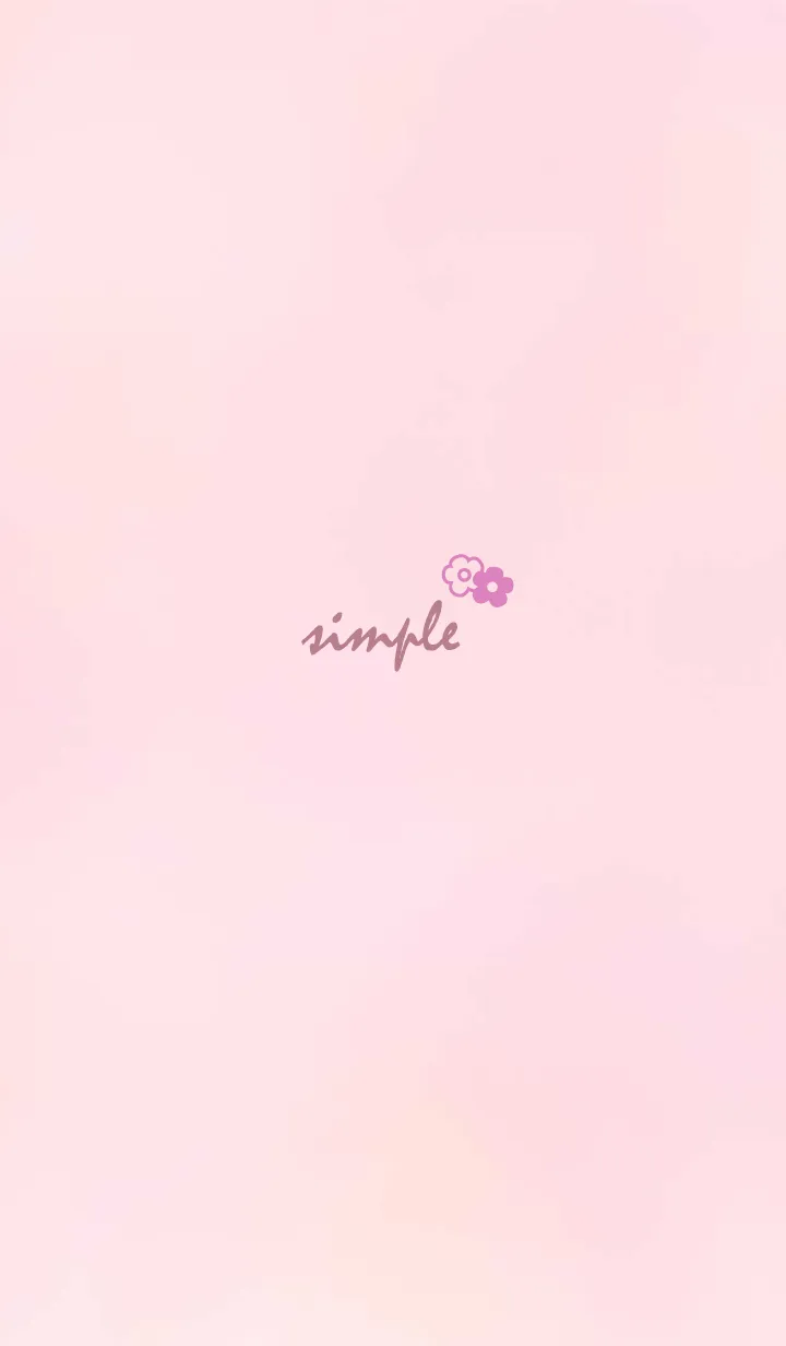 [LINE着せ替え] ハートお花'ピンク'の画像1