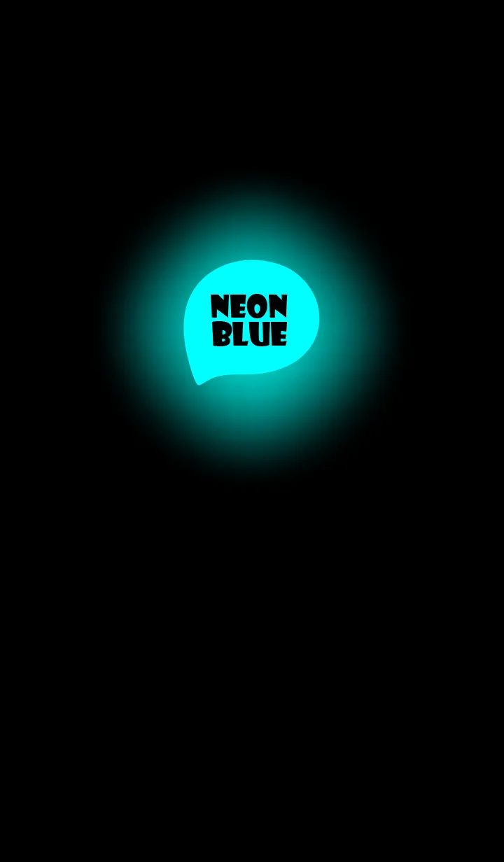 [LINE着せ替え] Neon Blue In Black v.10 (JP)の画像1