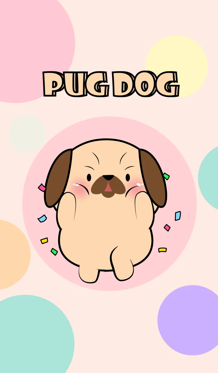 [LINE着せ替え] Little Prety Pug Dog  Theme (JP)の画像1