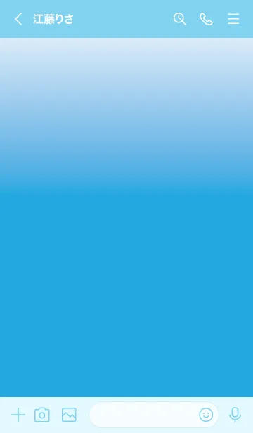 [LINE着せ替え] Simple blue theme v.2 JPの画像3