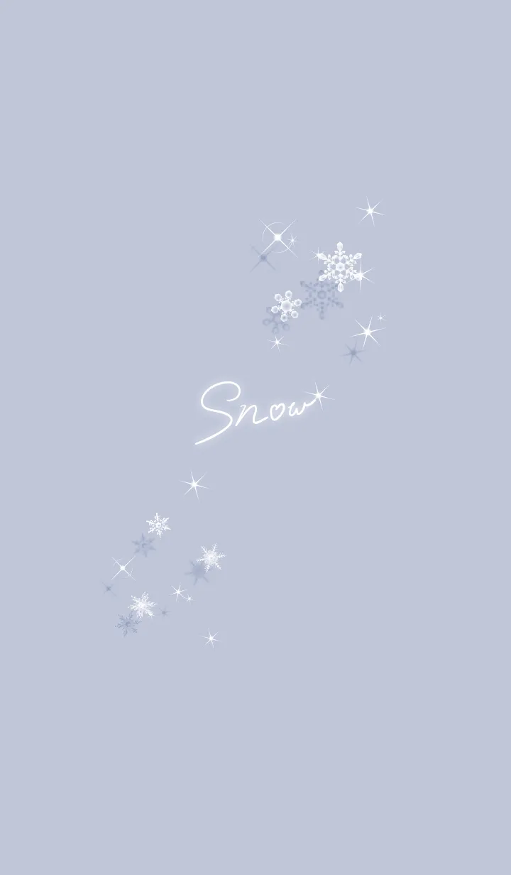 [LINE着せ替え] ～スノー♥パープル30_1～の画像1