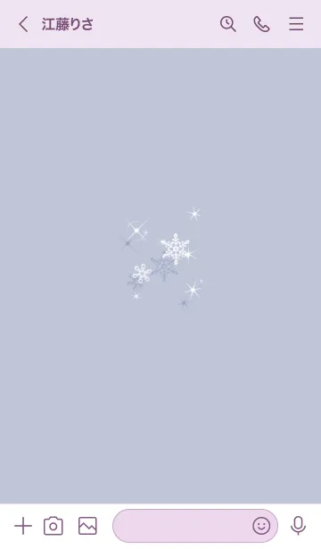 [LINE着せ替え] ～スノー♥パープル30_1～の画像3