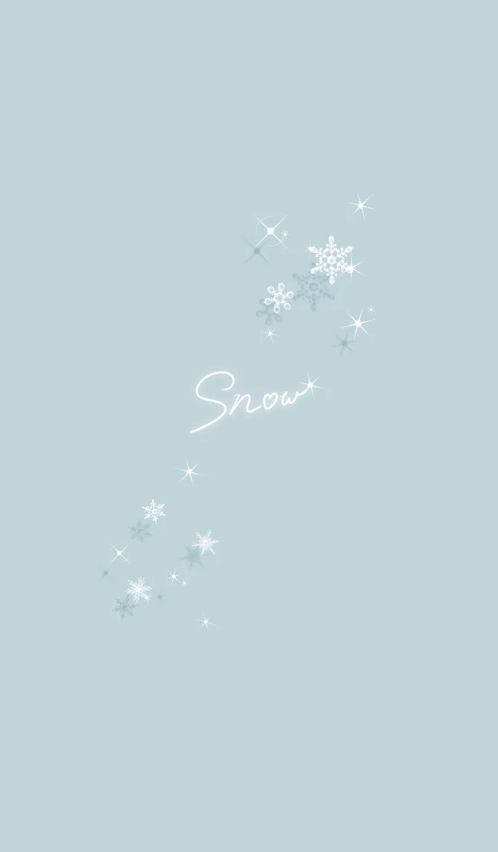 [LINE着せ替え] ～スノー♥ブルー29_1～の画像1