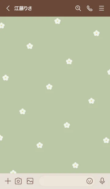 [LINE着せ替え] プチフラワー /ピスタチオの画像3