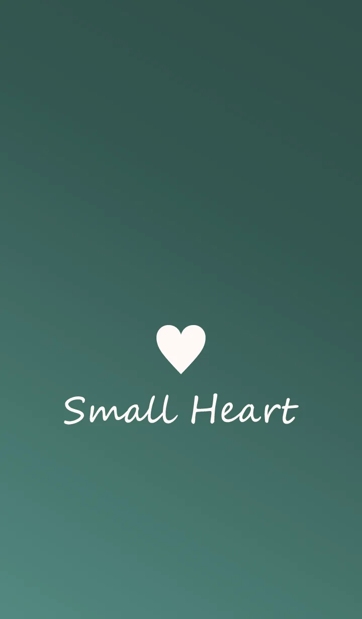 [LINE着せ替え] Small Heart *Green Gradation 5*の画像1