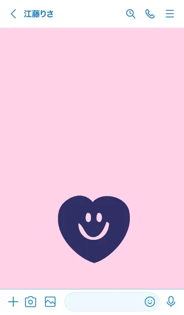 [LINE着せ替え] スマイル ハート _38の画像3