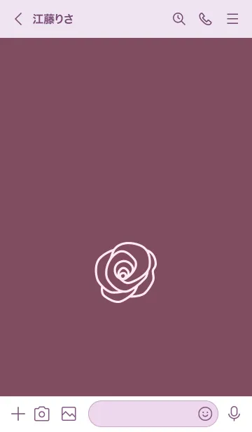 [LINE着せ替え] SIMPLE ROSE THEME 35の画像3