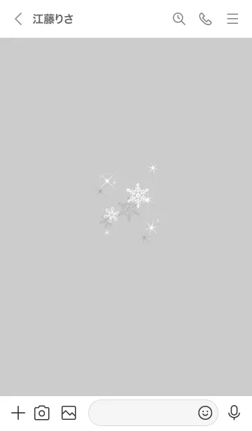 [LINE着せ替え] ～スノー♥グレー22_1～の画像3