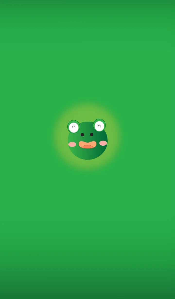 [LINE着せ替え] Simple cute frog theme v.2 JPの画像1