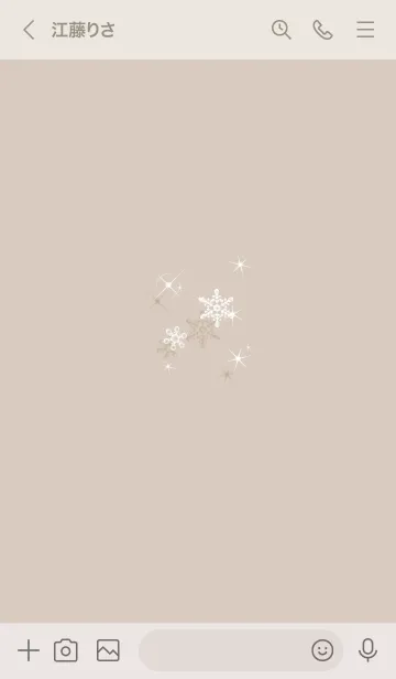 [LINE着せ替え] ～スノー♥ブラウン24_1～の画像3