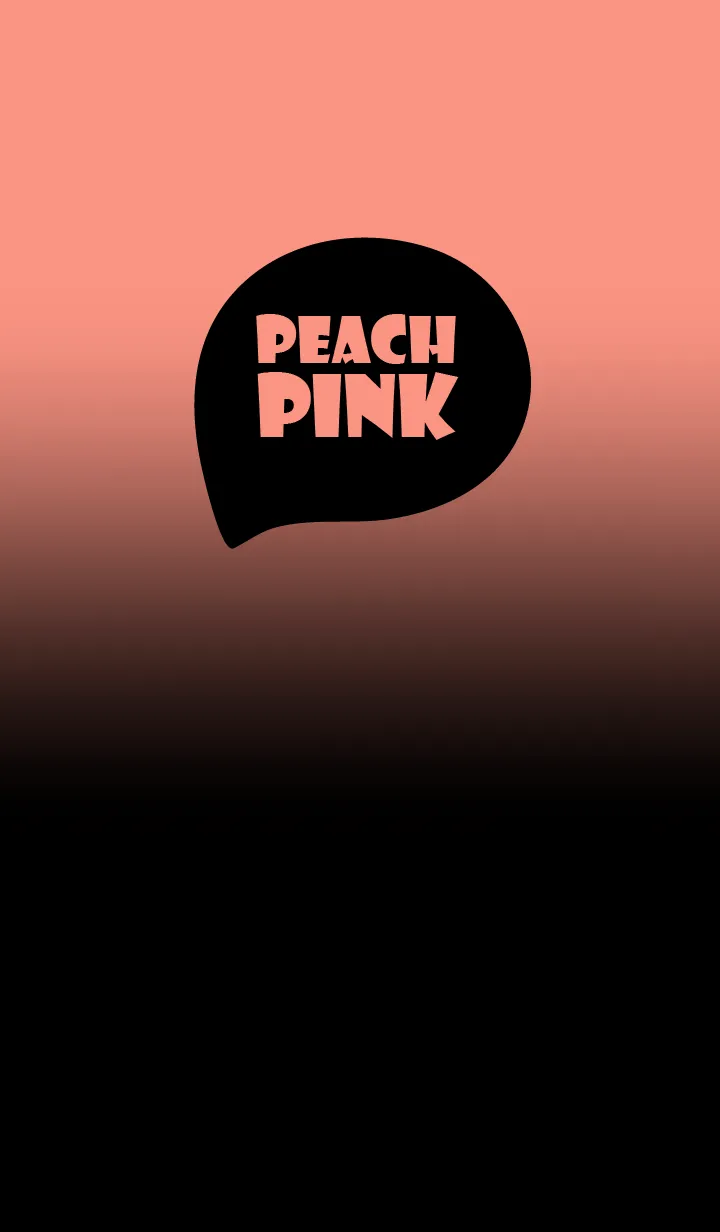 [LINE着せ替え] Black & Peach Pink  Theme (JP)の画像1