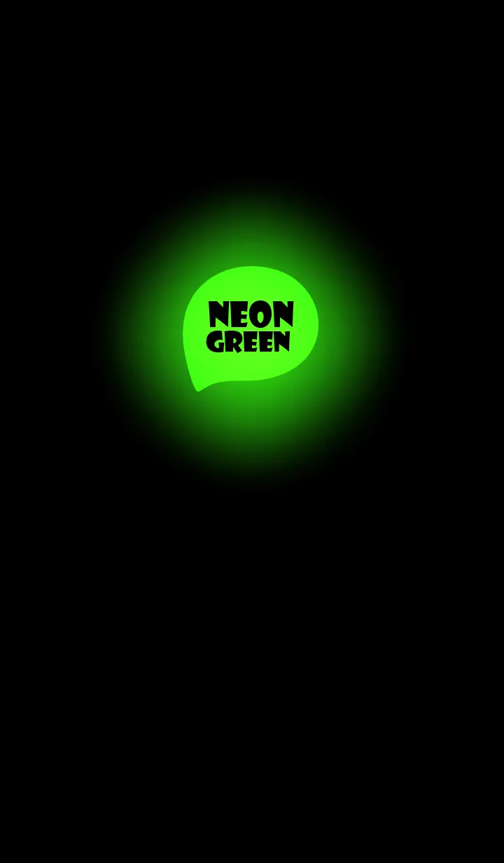 [LINE着せ替え] Neon Green  In Black v.10 (JP)の画像1