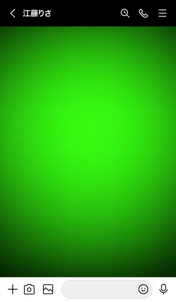 [LINE着せ替え] Neon Green  In Black v.10 (JP)の画像3
