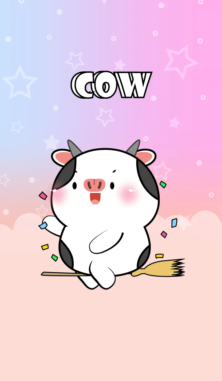 [LINE着せ替え] Cute Naughty Cow Theme (JP)の画像1