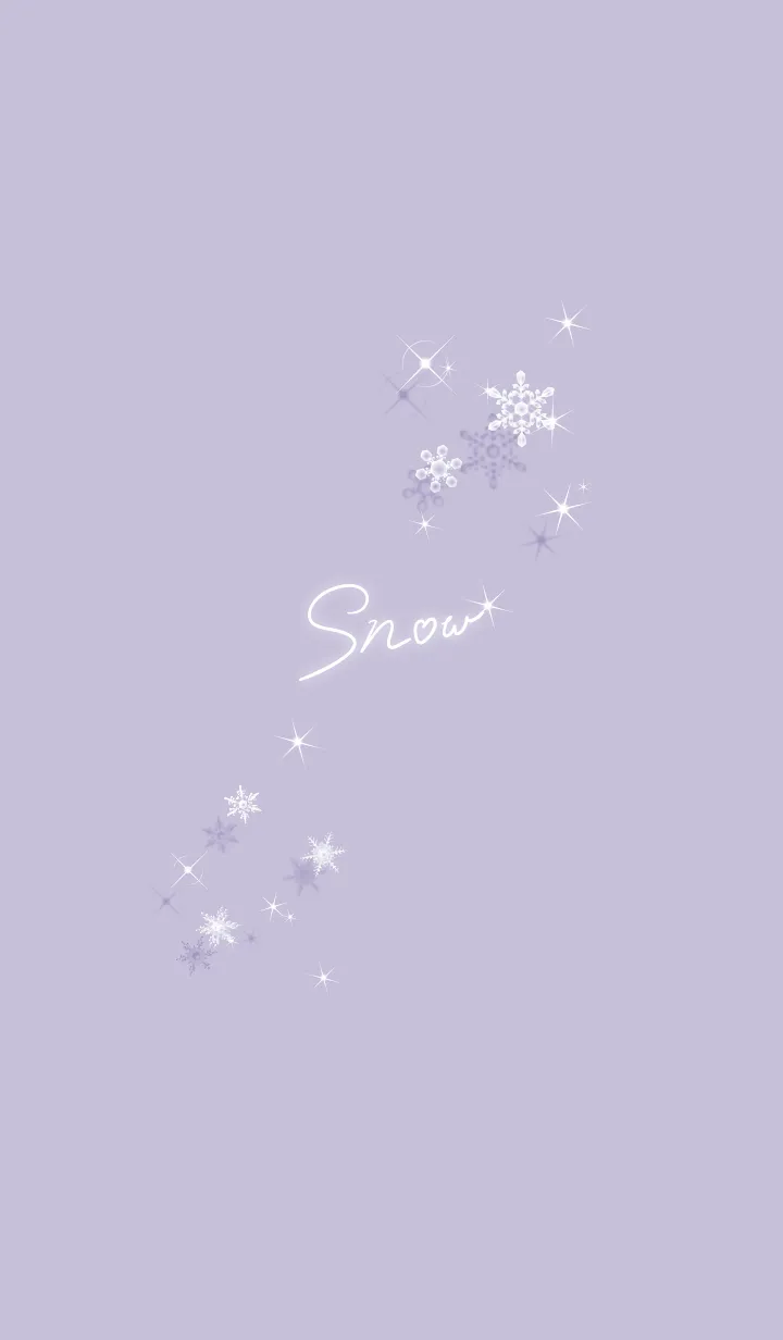 [LINE着せ替え] ～スノー♥パープル31_1～の画像1