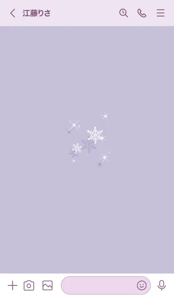 [LINE着せ替え] ～スノー♥パープル31_1～の画像3