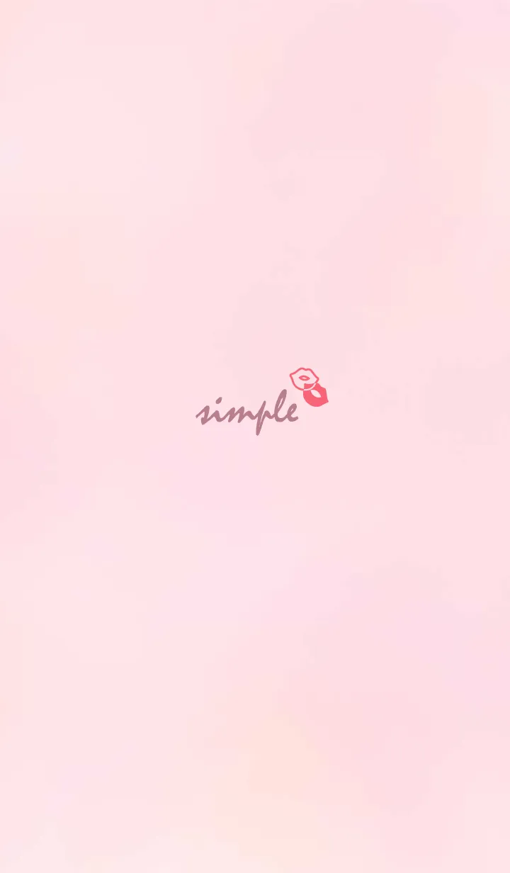 [LINE着せ替え] ハート唇'ピンク'の画像1