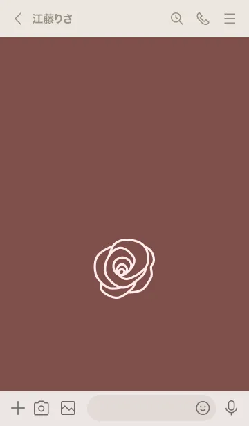 [LINE着せ替え] シンプル ローズ 36の画像3