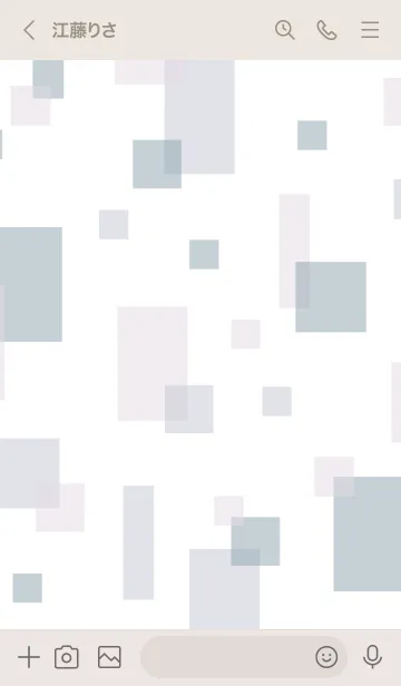 [LINE着せ替え] おしゃれ四角8の画像3