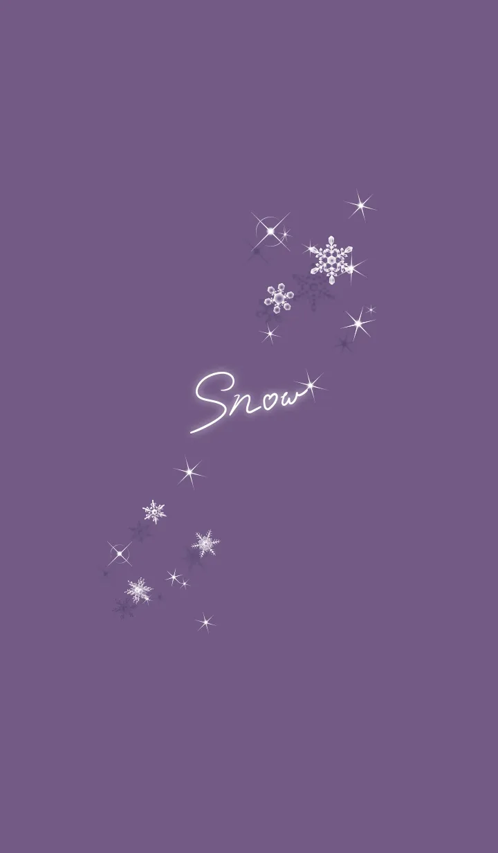 [LINE着せ替え] ～スノー♥パープル_40_1～の画像1