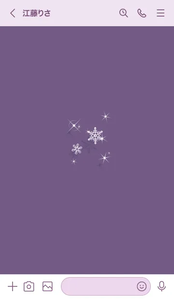 [LINE着せ替え] ～スノー♥パープル_40_1～の画像3