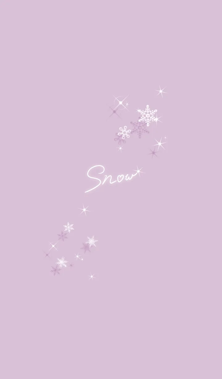 [LINE着せ替え] ～スノー♥パープル32_1～の画像1
