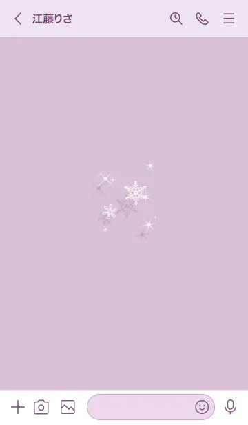 [LINE着せ替え] ～スノー♥パープル32_1～の画像3