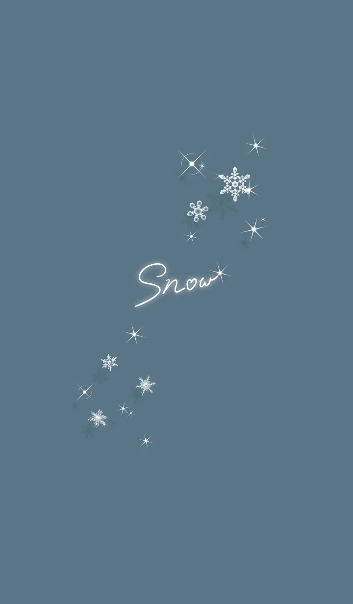 [LINE着せ替え] ～スノー♥ブルー38_1～の画像1