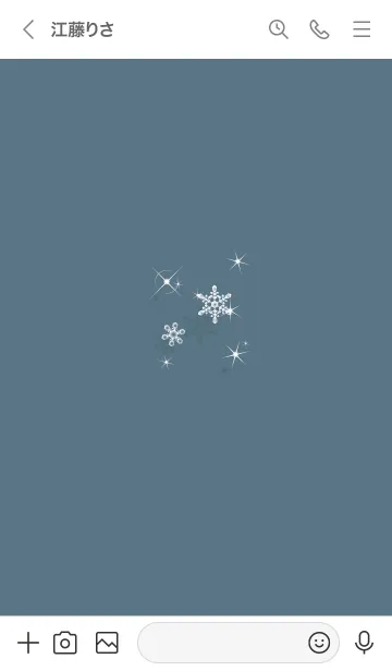 [LINE着せ替え] ～スノー♥ブルー38_1～の画像3