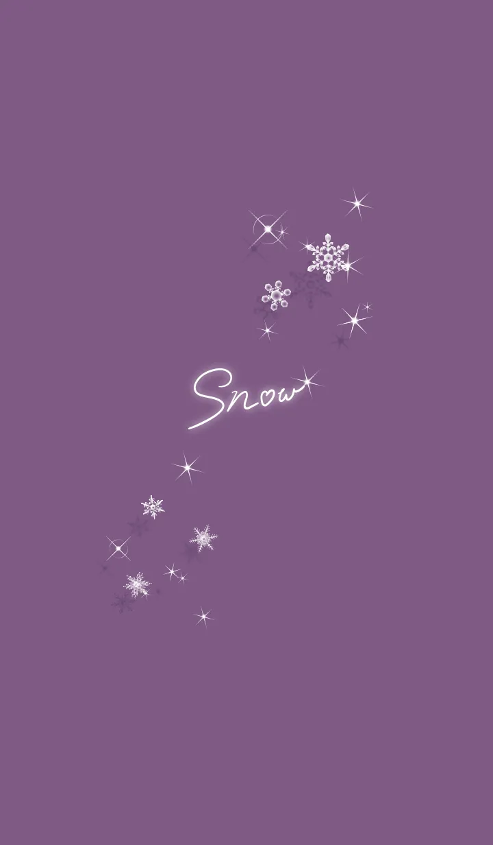 [LINE着せ替え] ～スノー♥パープル34_1～の画像1