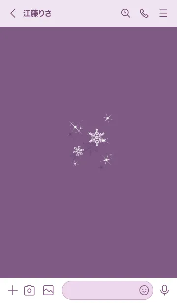 [LINE着せ替え] ～スノー♥パープル34_1～の画像3