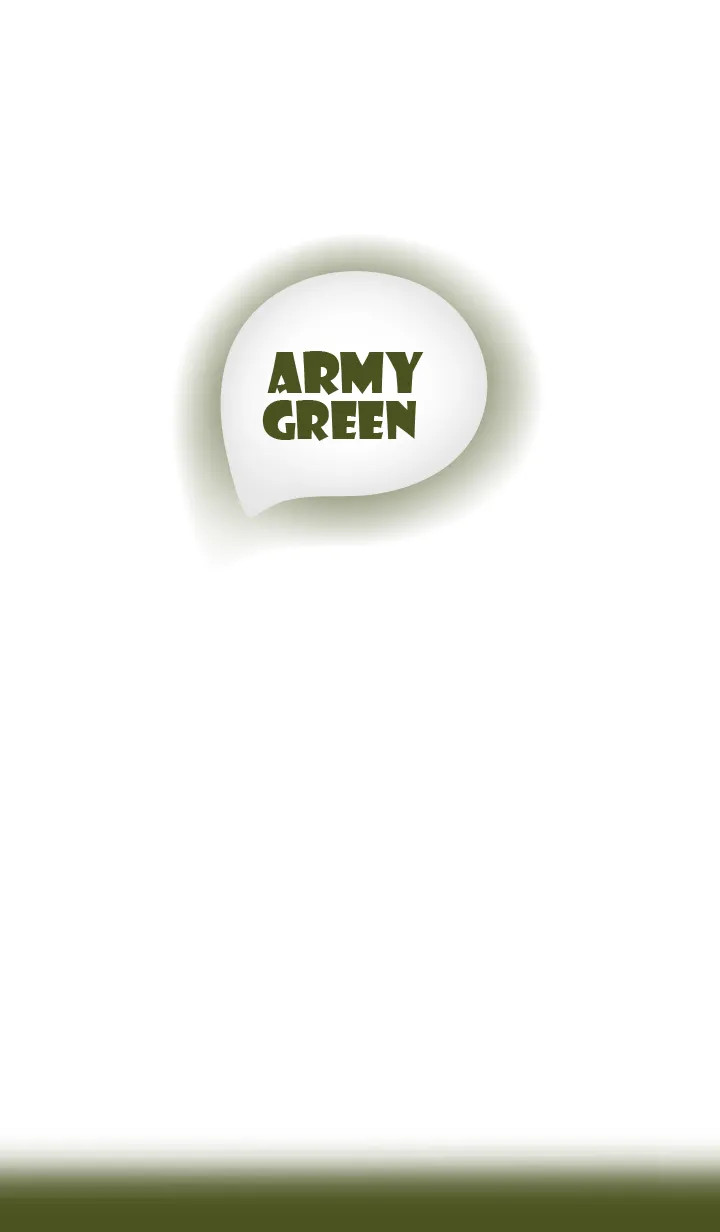 [LINE着せ替え] Army Green & White Theme Ver.2 (JP)の画像1