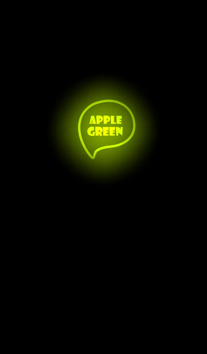 [LINE着せ替え] Apple Green  Neon Theme Ver.9 (JP)の画像1