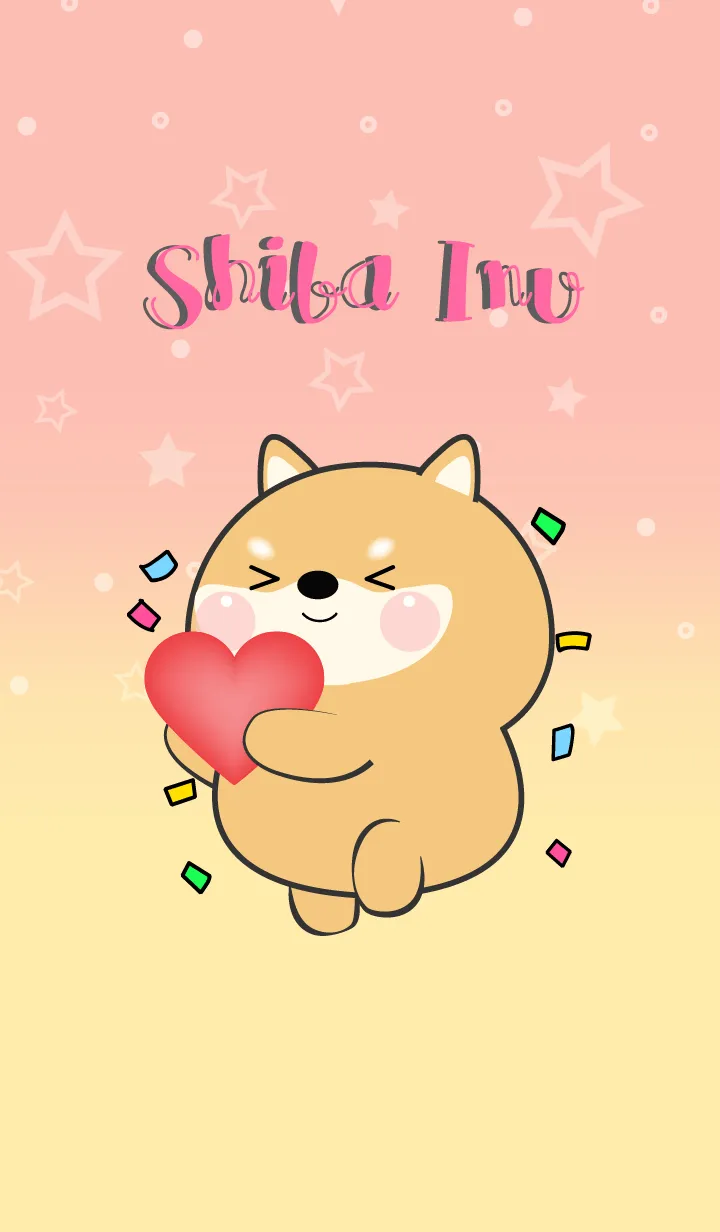 [LINE着せ替え] Little  Shiba Inu  In Pastel Theme (JP)の画像1