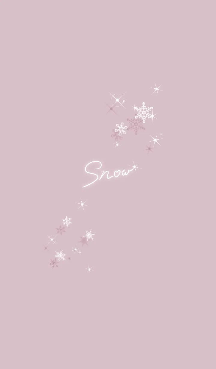 [LINE着せ替え] ～スノー♥ピンクパープル33_1～の画像1