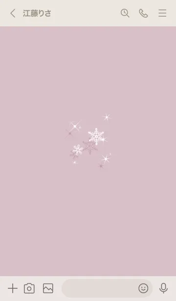 [LINE着せ替え] ～スノー♥ピンクパープル33_1～の画像3