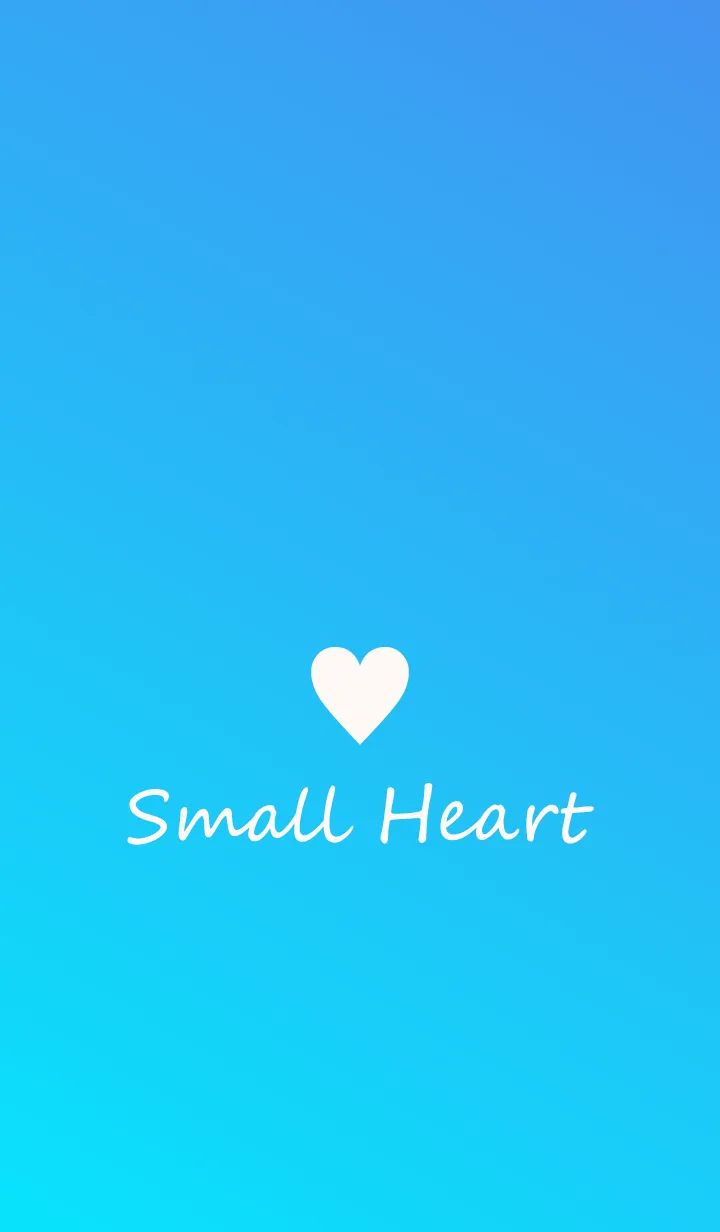 [LINE着せ替え] Small Heart *Blue Gradation 5*の画像1