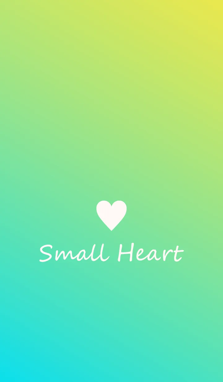 [LINE着せ替え] Small Heart *Blue+Green+Yellow 2*の画像1