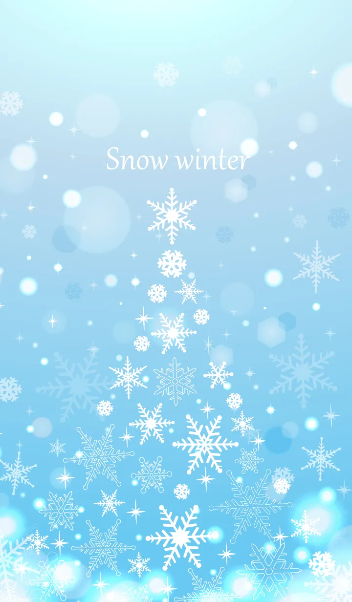 [LINE着せ替え] 雪の結晶とクリスマスの画像1