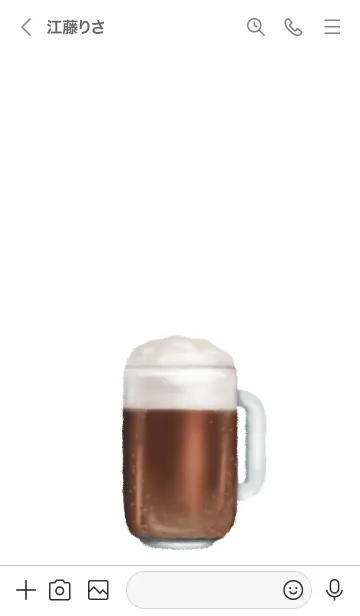 [LINE着せ替え] 黒 ビール ですの画像3