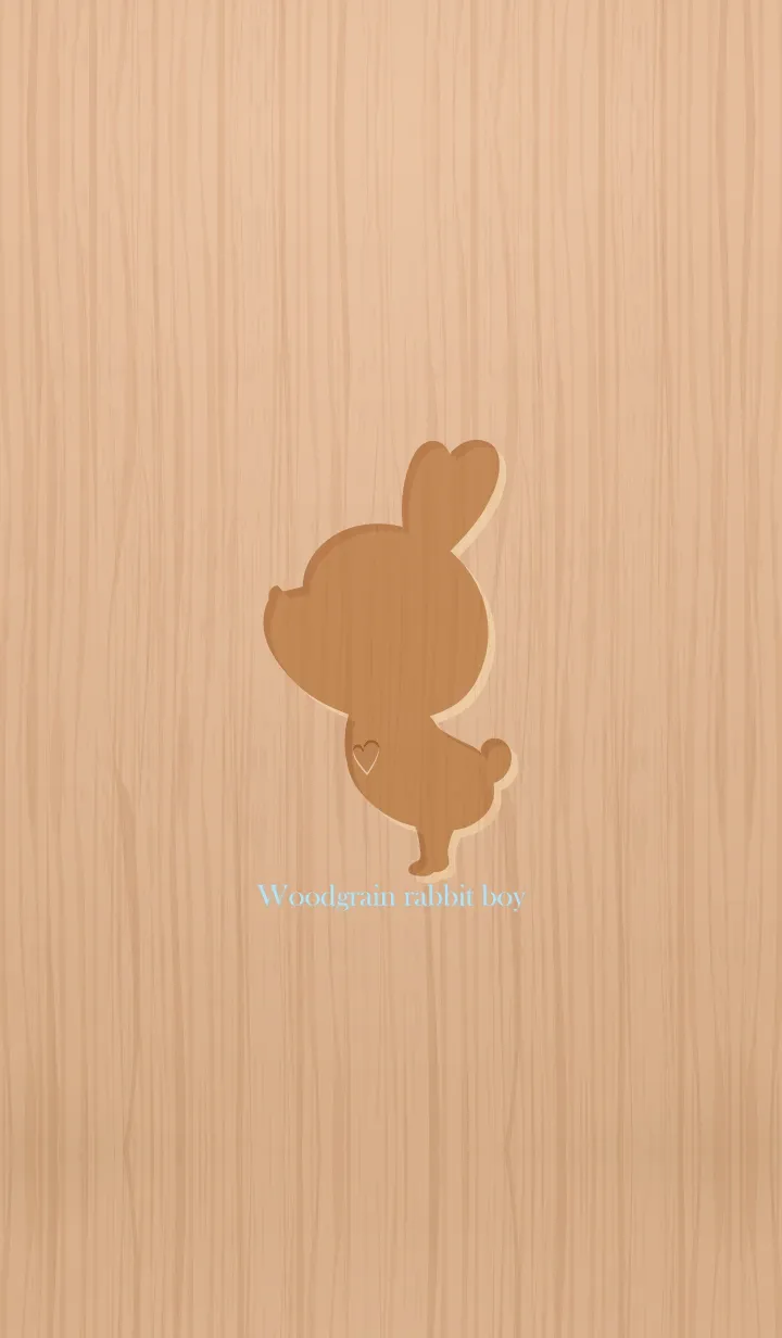 [LINE着せ替え] Woodgrain rabbit boy.の画像1