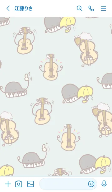 [LINE着せ替え] ピアノ星人とギター星人の気軽な着せかえ2の画像3