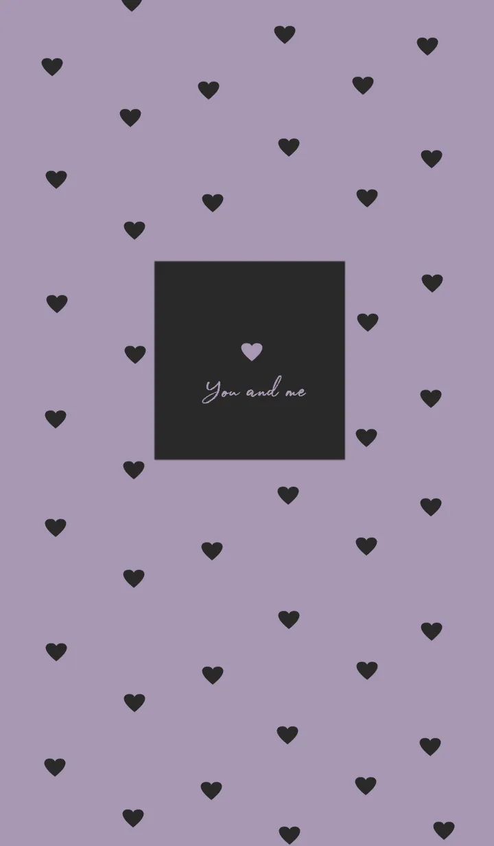 [LINE着せ替え] pattern_heart #black purpleの画像1